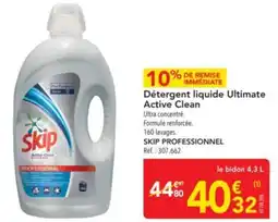 METRO SKIP Détergent liquide Ultimate Active Clean offre