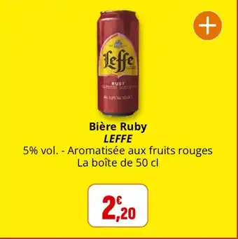 Coccinelle Supermarché Bière ruby leffe offre