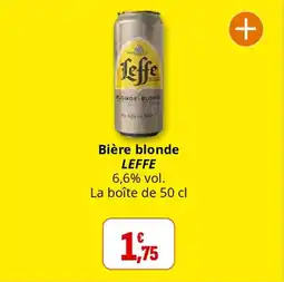 Coccinelle Supermarché Bière blonde leffe offre