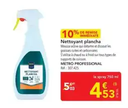 METRO Nettoyant plancha offre