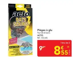 METRO ACTO Pièges à glu Pour rats et souris. offre