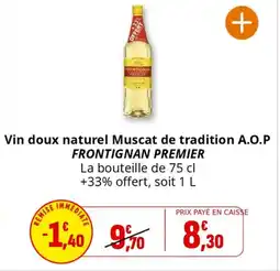 Coccinelle Supermarché Vin doux naturel muscat de tradition a.o.p frontignan premier offre