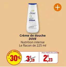 Coccinelle Supermarché Crème de douche dove offre