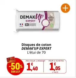 Coccinelle Supermarché Disques de coton demak'up expert offre