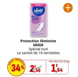 Coccinelle Supermarché Protection féminine vania offre