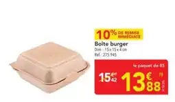 METRO Boîte burger offre