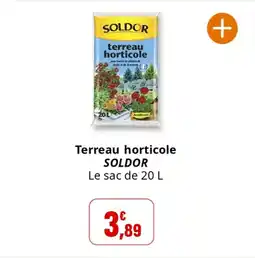 Coccinelle Supermarché Terreau horticole soldor offre