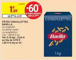Intermarché Express Barilla - pâtes coquillettes offre
