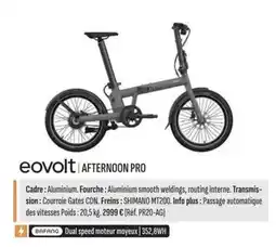 Culture Vélo Eovolt afternoon pro offre
