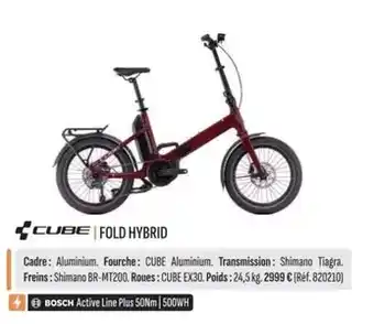 Culture Vélo Cube fold hybrid offre
