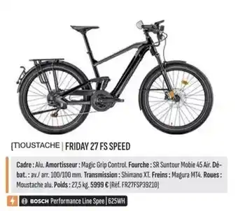 Culture Vélo Moustache bikes - friday 27 fs speed offre