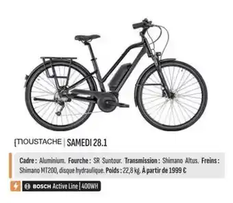 Culture Vélo Moustache bikes - samedi 28.1 offre