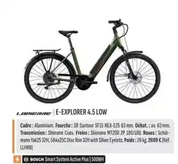 Culture Vélo E-explorer 4.5 low offre