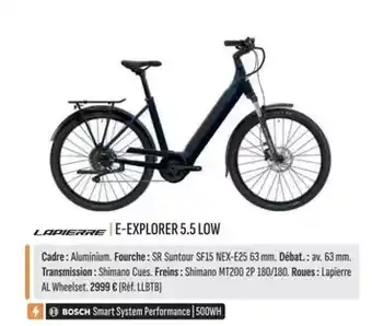 Culture Vélo E-explorer 5.5 low offre