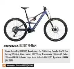 Culture Vélo Orbea - rise lt m-team offre