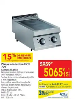 METRO Plaque à induction evo 700 offre