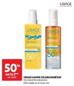Auchan Drive Uriage gamme solaire bariésun offre