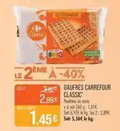 Match Carrefour - gaufres offre