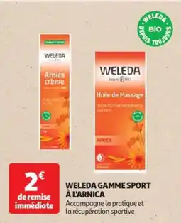 Auchan Drive Weleda gamme sport à l'arnica offre