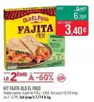 Match Old el paso - kit fajita offre