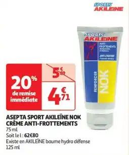 Asepta sport akileïne nok crème anti frottements