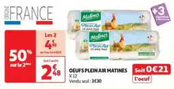 Auchan Drive Oeufs plein air matines offre