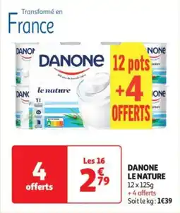 Auchan Drive Danone le nature offre