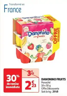 Auchan Drive Danonino fruits offre