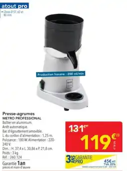 METRO Presse-agrumes metro professional offre