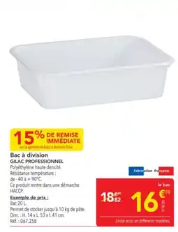 METRO Bac Ă division gilac professionnel offre