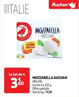 Auchan Drive Mozzarella auchan offre