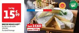 Auchan Drive Brie de meaux aop offre