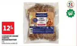 Auchan Drive 4 cuisses de canard confites maison montfort offre