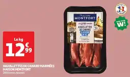 Auchan Drive Aiguillettes de canard marinées maison montfort offre