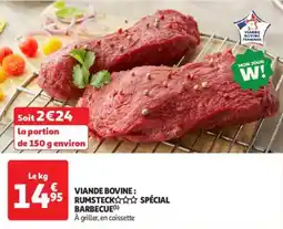 Auchan Drive Viande bovine rumsteck spécial barbecue offre