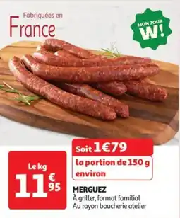 Auchan Drive Merguez offre