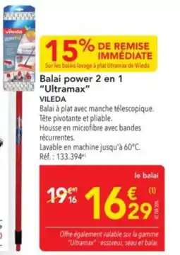 METRO Balai power 2 en 1 "Ultramax" offre