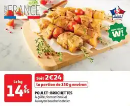 Auchan Drive Poulet brochettes offre