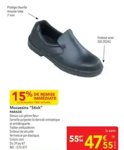 METRO PARADE Mocassins "Stick” offre