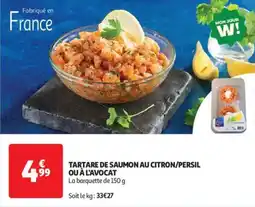Auchan Drive Tartare de saumon au citron persil ou à l'avocat offre
