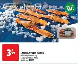 Auchan Drive Langoustines cuites offre
