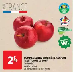 Auchan Drive Pommes swing bio filière auchan cultivons le bon offre
