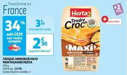 Auchan Drive Croque monsieur maxi montagnard herta offre