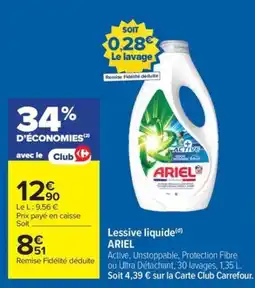 Carrefour Drive ARIEL Lessive liquide offre
