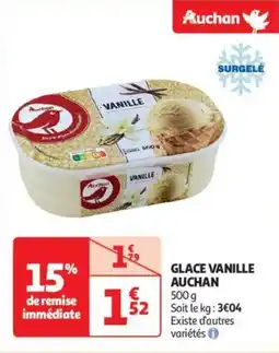 Auchan Drive Glace vanille auchan offre