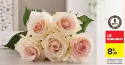 Carrefour Drive Bouquet de 5 roses offre