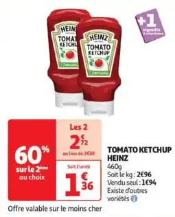 Auchan Drive Tomato ketchup heinz offre