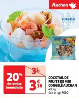 Auchan Drive Cocktail de fruits de mer congelé auchan offre