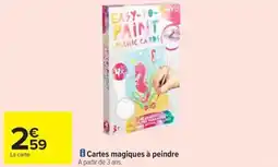 Carrefour Drive Cartes magiques Ă peindre offre