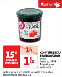 Auchan Drive Confiture exra fraise auchan offre
